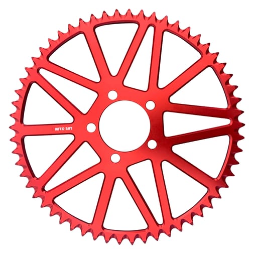 Sur Ron 58T Red Aluminium Sprocket